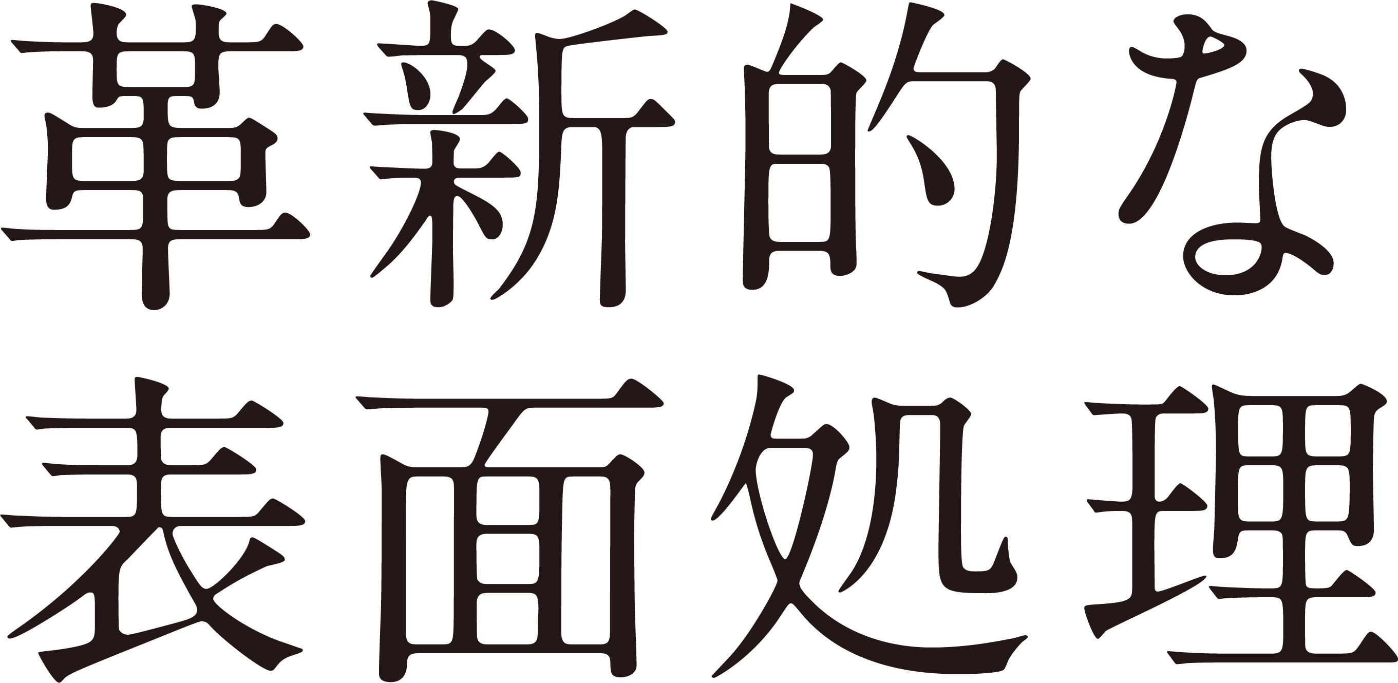 革新的な表面処理